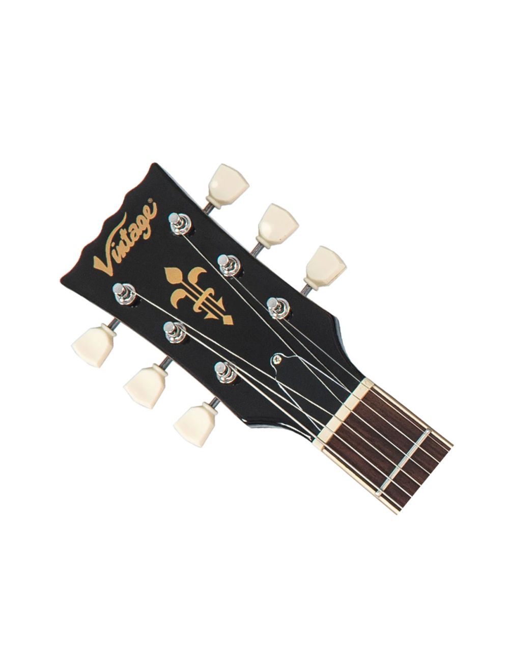 Vintage ReIssued Series V100 'Flame Top' w/ Bigsby - Flamed Purpleburst