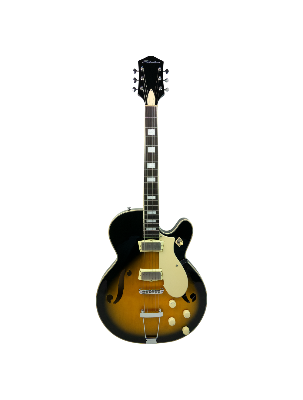 Silvertone 1446TTSB Semi-Hollow Electric Guitar - Tobacco Sunburst