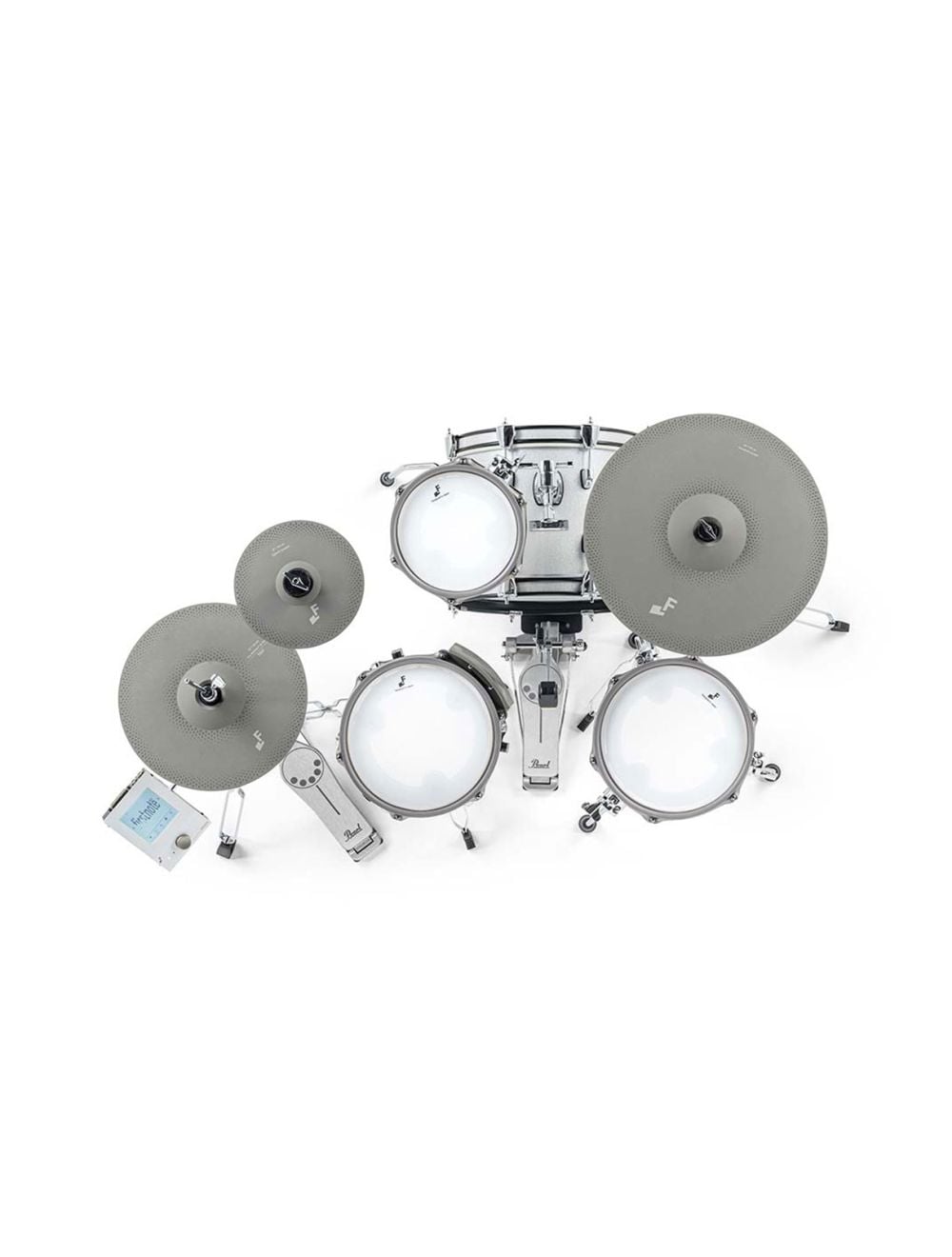 EFNOTE mini Acoustic Designed Electronic Drum Set - White Sparkle