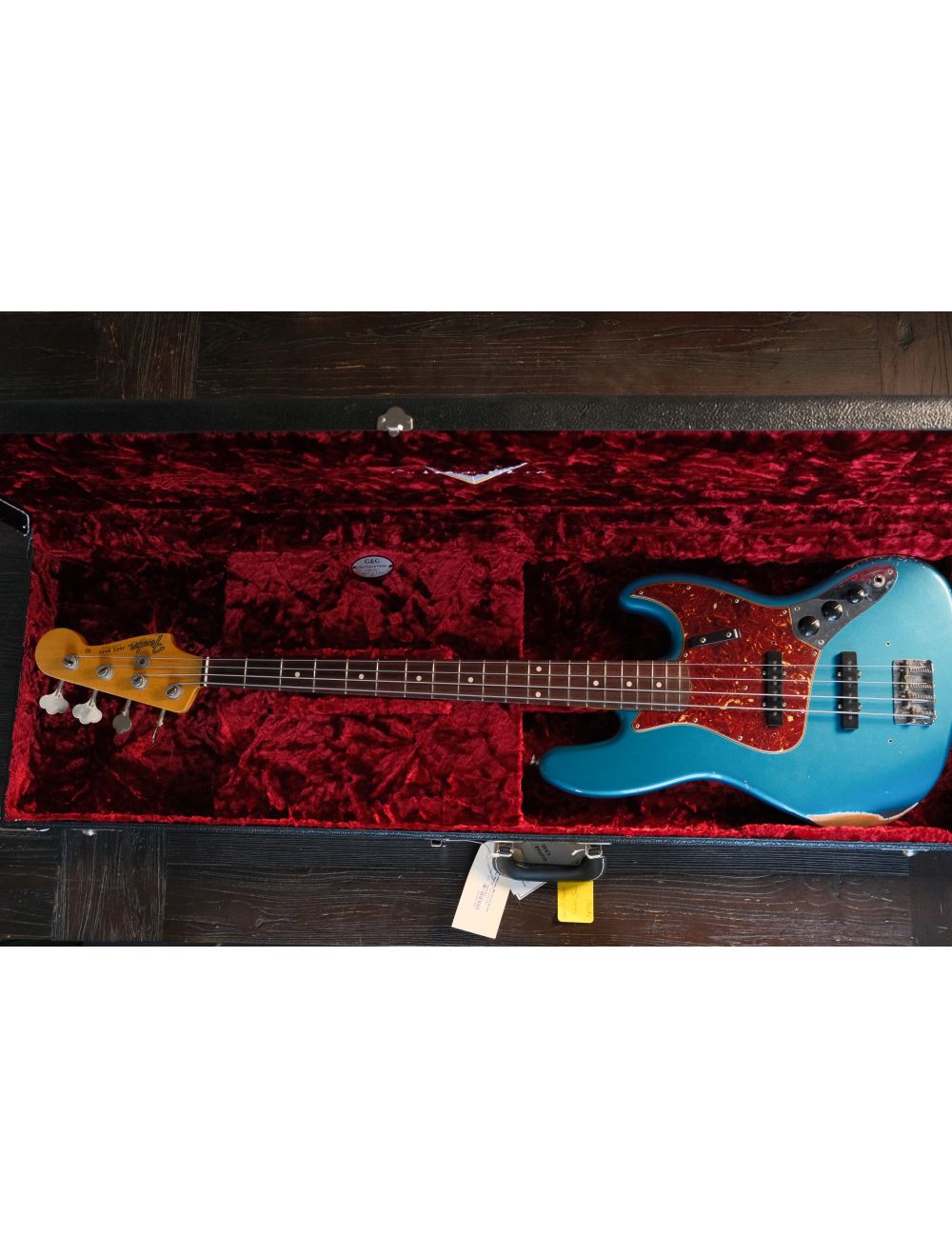 Used Fender 2023 Custom Shop 1964 Jazz Bass Relic - Ocean Turquoise w/OHSC