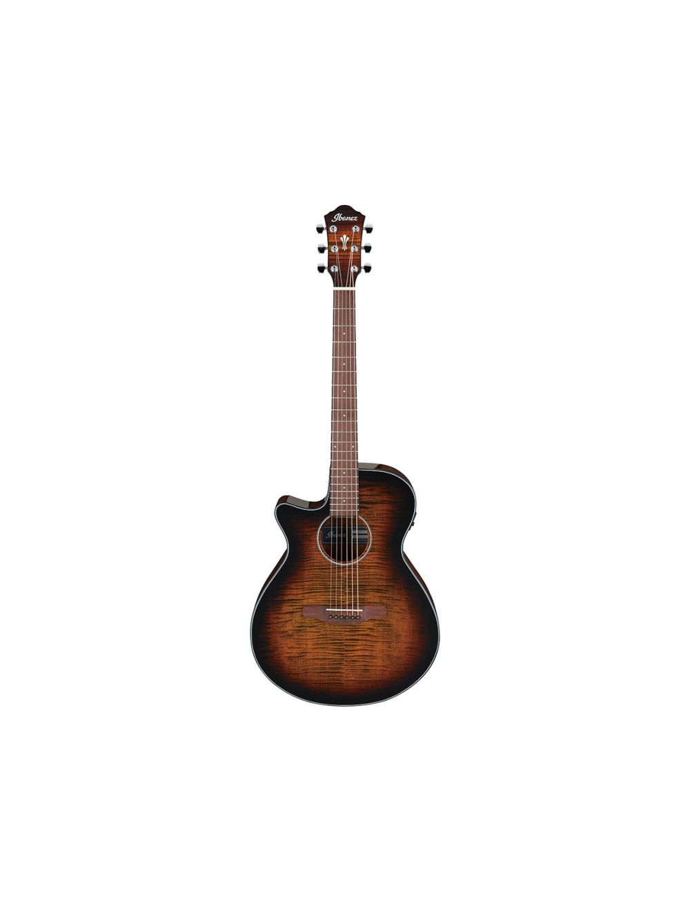Ibanez AEG70LTIH AEG Acoustic Guitar - Tiger Burst High Gloss