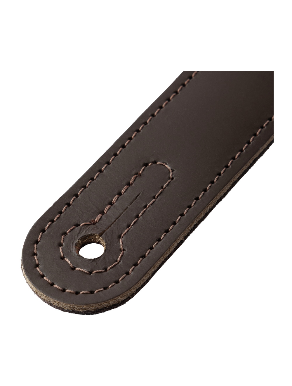 Levy's Amped Leather Series Acoustic Leather Guitar Strap - Dark Brown