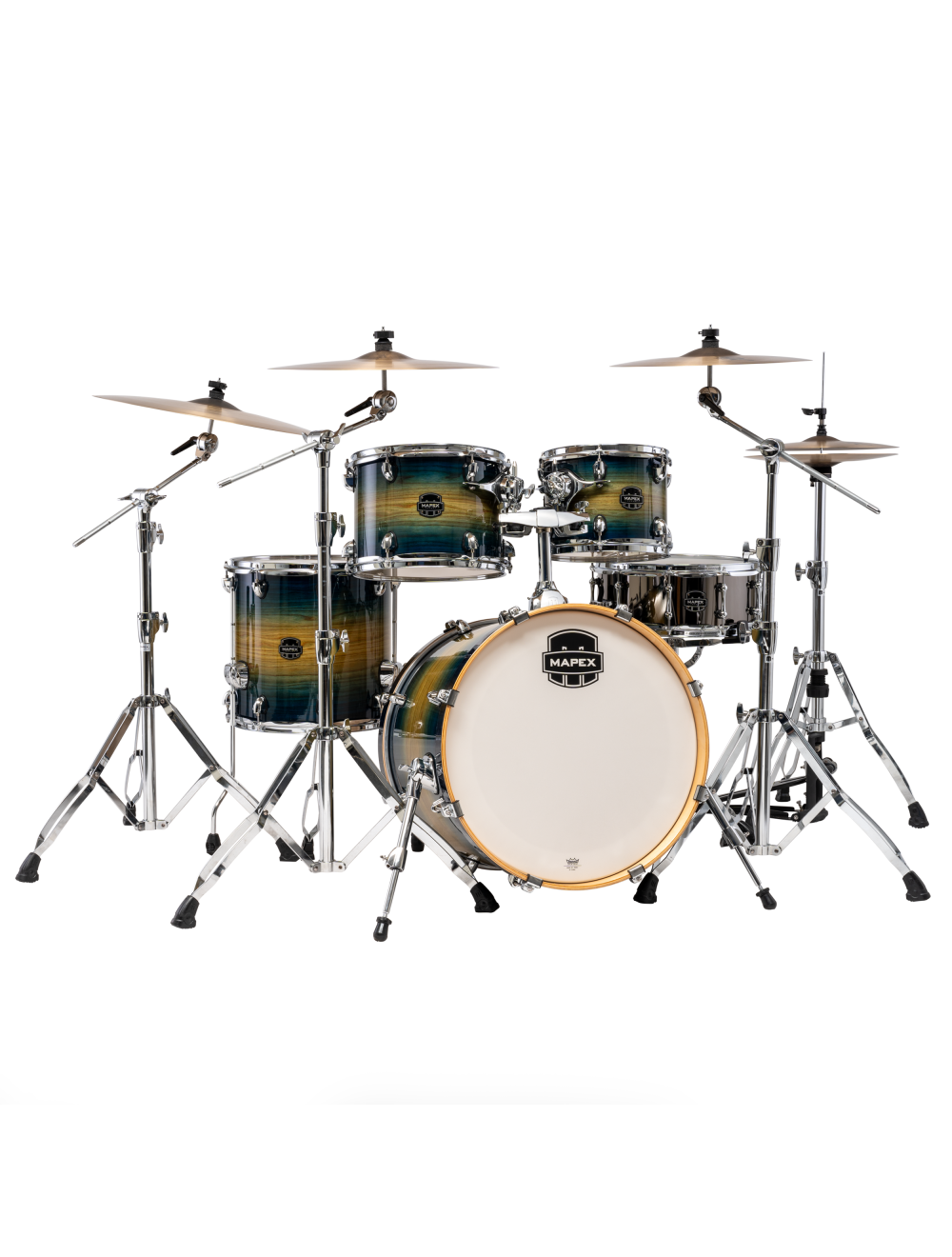 Mapex Armory Series Fusion 5-Pc Shell Pack w/ 20" Kick - Rainforest Burst