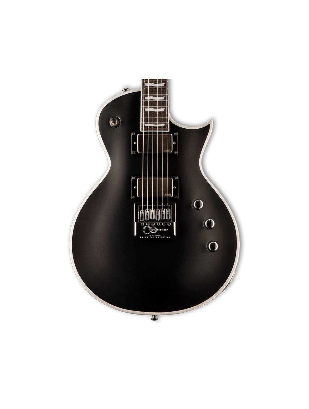 ESP LTD EC-1000/ET w/ Bold Binding Electric Guitar - Black Satin - B-Stock