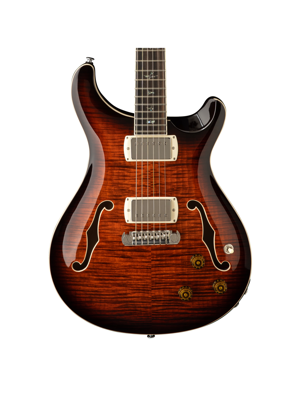 PRS SE Hollowbody II Piezo Electric Guitar - Orange Tiger Smokeburst