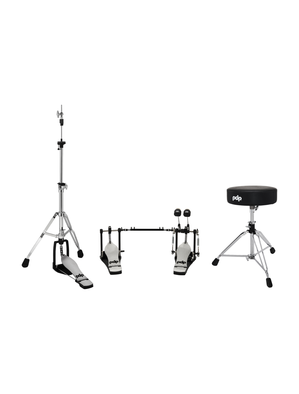 PDP 800 Series 3-Pc Hardware Pack - Double Pedal/Throne/Hi-Hat Stand