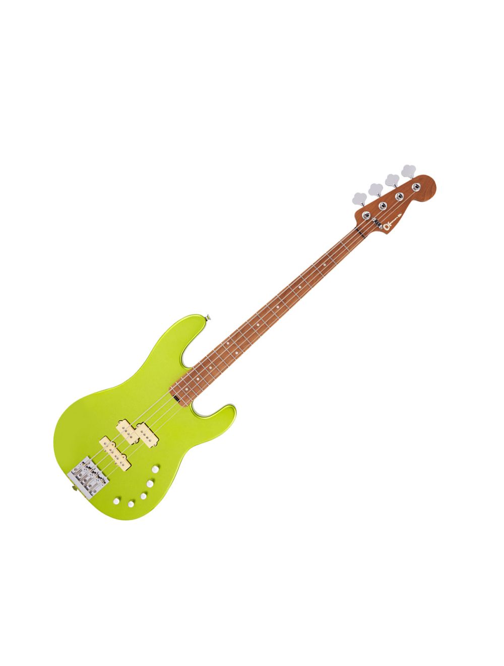 Lime green bass guitar outlet
