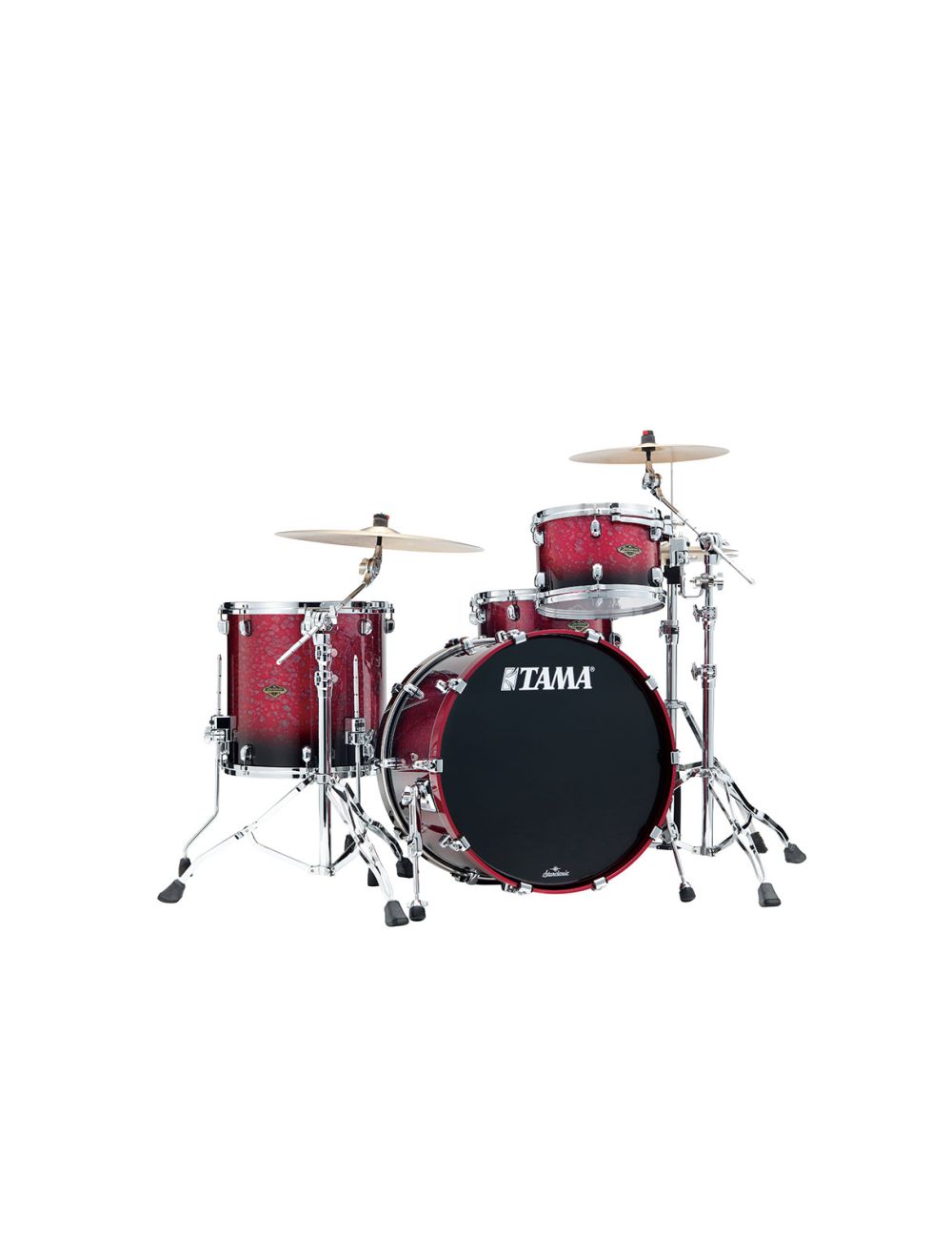Tama Starclassic Walnut/birch 3-piece Shell Pack - Molten Dark Raspberry Fade