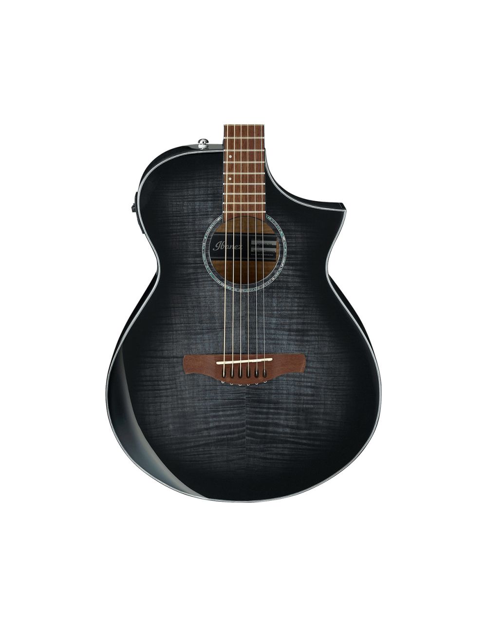 Ibanez AEWC400TKS AEW Acoustic Electric Guitar - Transparent Black Sunburst