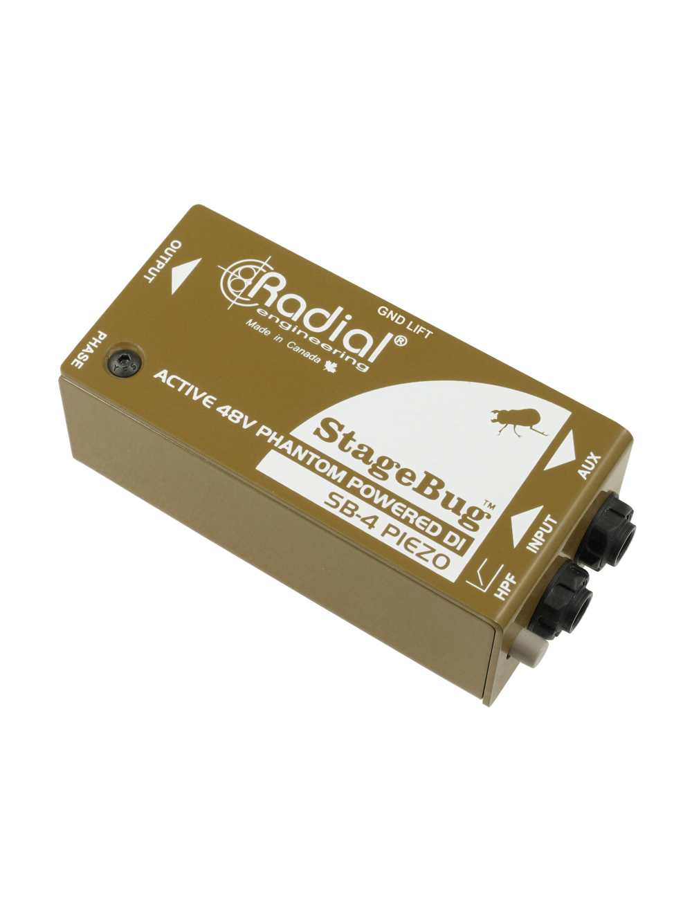 Radial StageBug SB-4 Compact Active DI w/Piezo Input