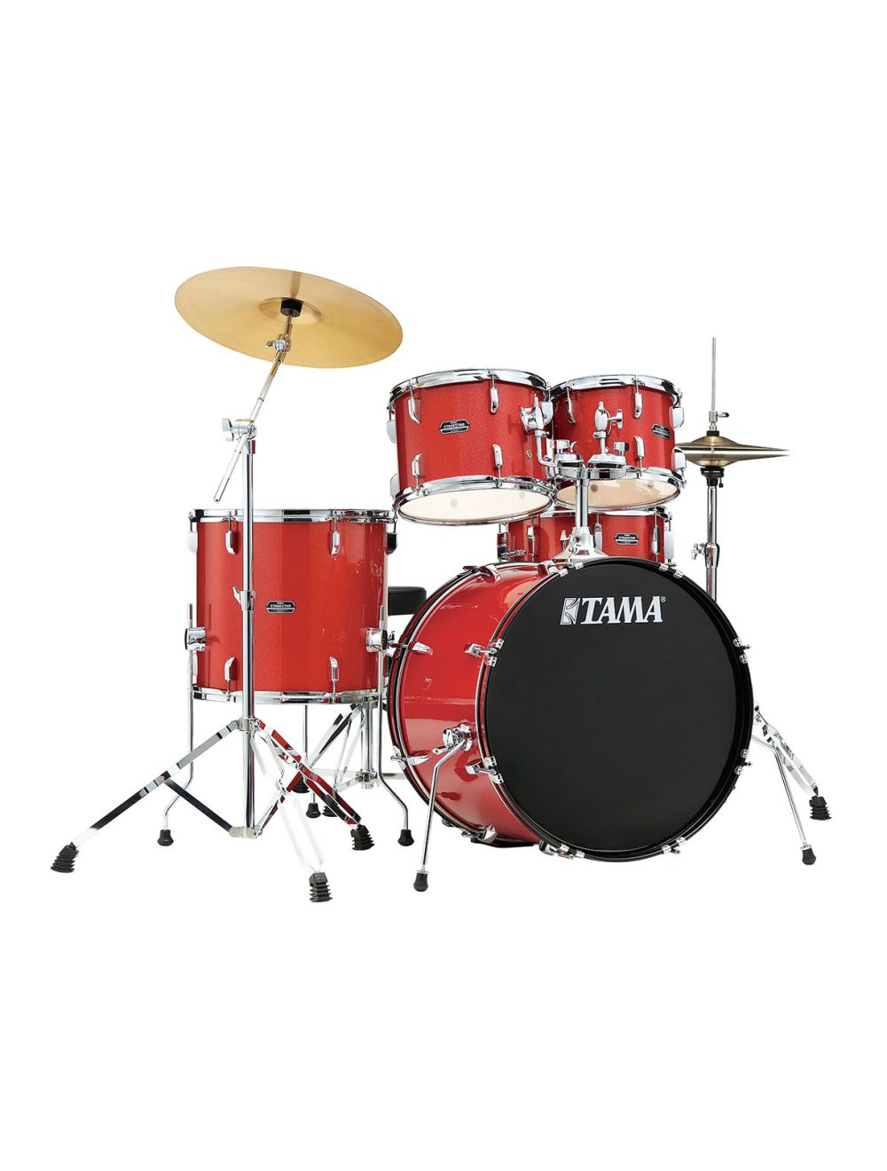 Tama Stagestar 5-pc Drum Kit w/ 22" Kick - Candy Red Sparkle - Used