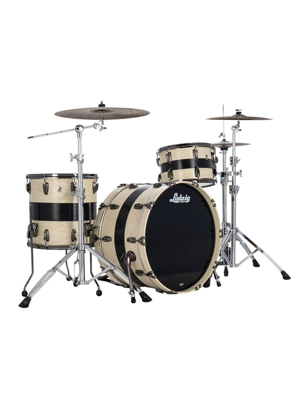 Ludwig Classic Oak Pro Beat 3-pc Shell Pack w/24" Kick - Bandit - Used