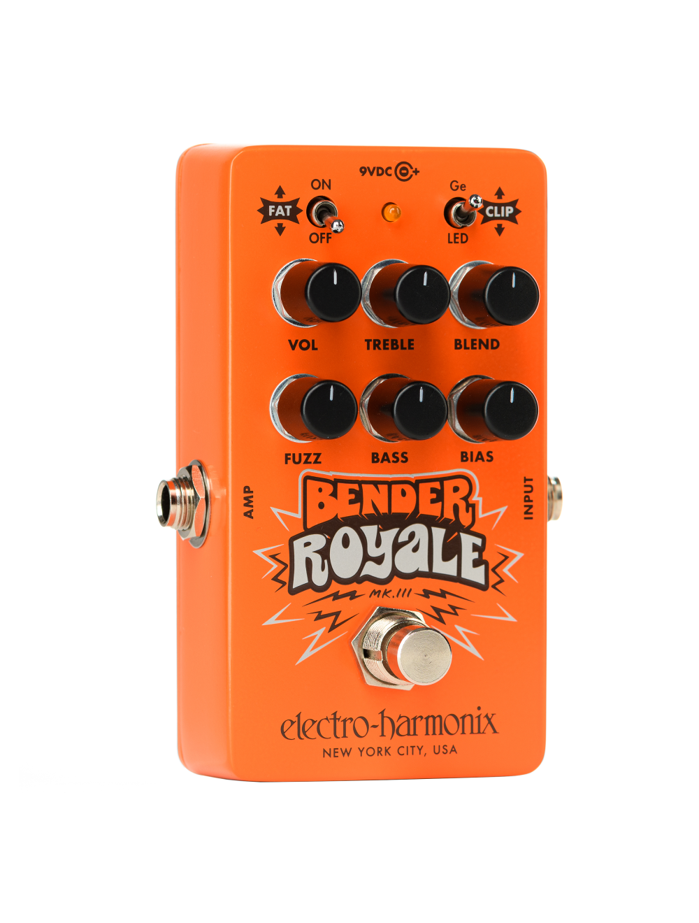 Electro-Harmonix Bender Royale Germanium Fuzz Pedal - Orange