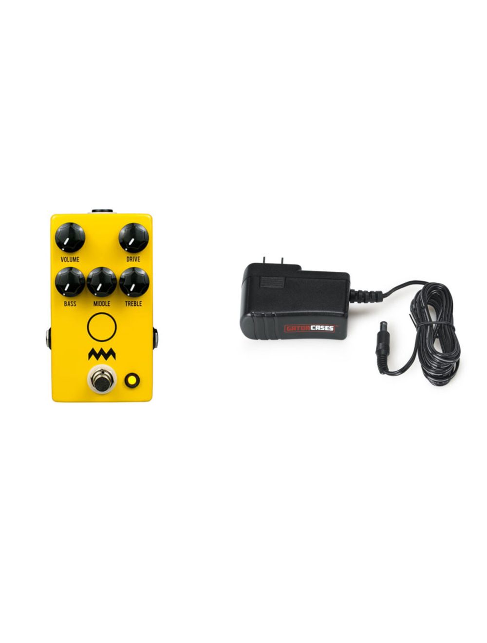 JHS Charlie Brown V4 JTM45 Distotion Guitar Pedal + Gator 9V Power Supply  Pack