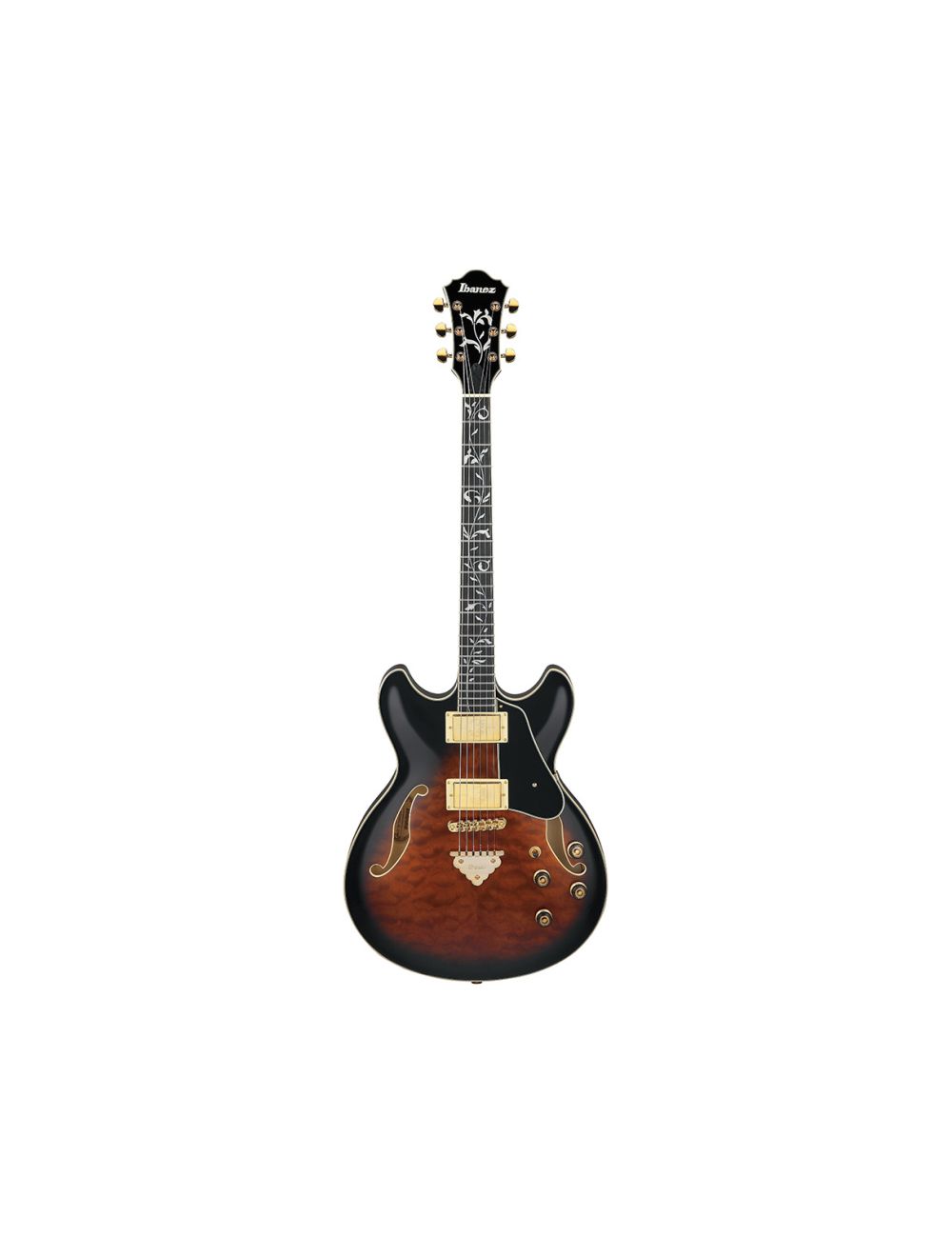 Used Ibanez AS93QMSPDBS AS Artcore Expressionist - Dark Brown Sunburst