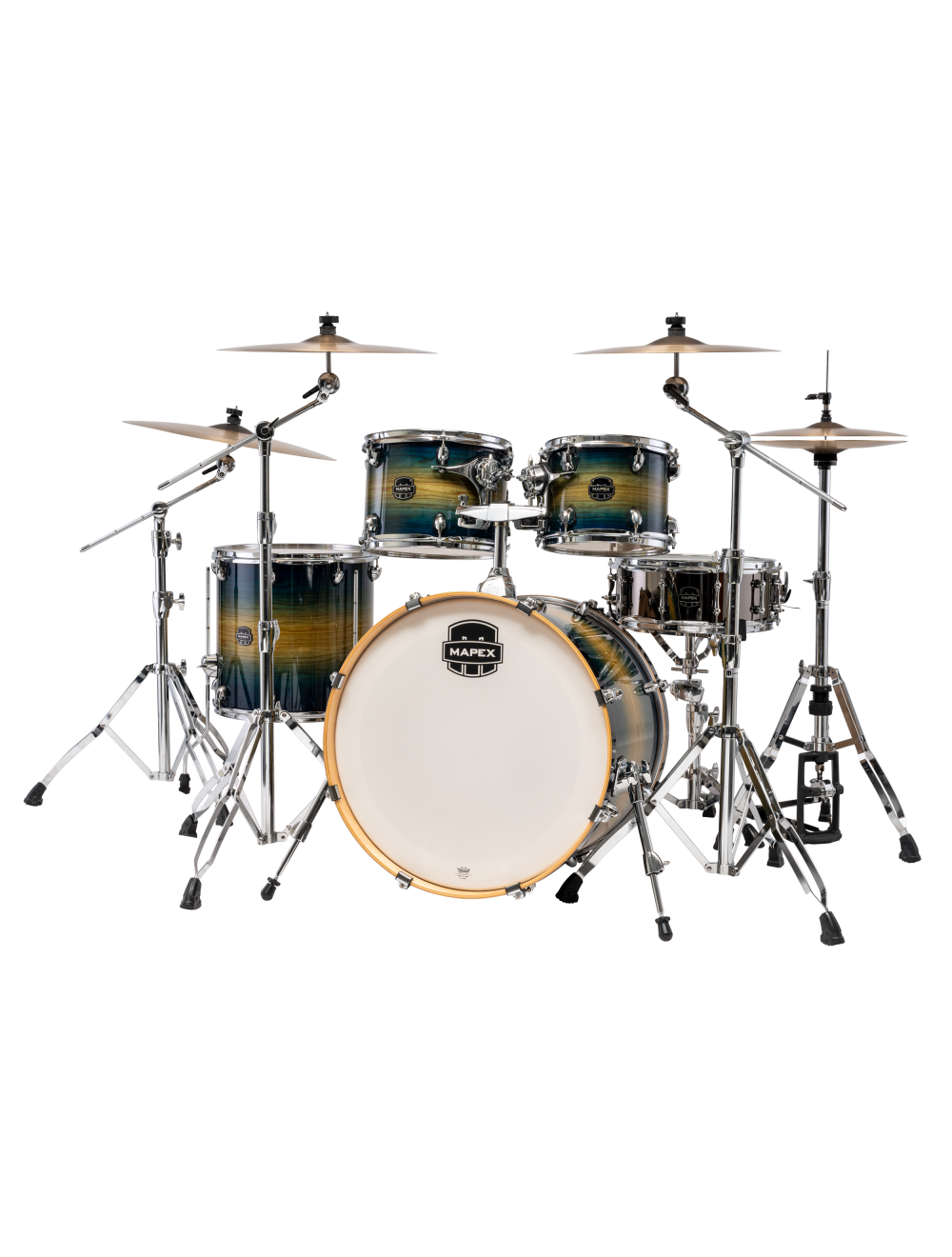 Mapex Armory Series Rock 5-Pc Shell Pack w/ 22" Kick - Rainforest Burst