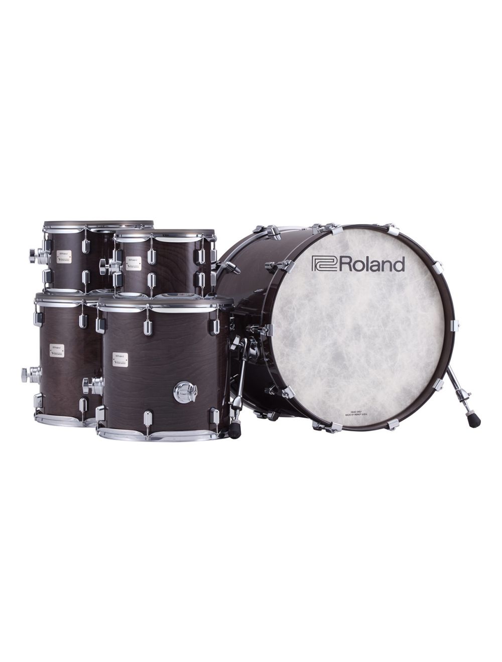 Roland VAD716 V-Drums Acoustic Designed Electronic Kit - Gloss Ebony - Open Box