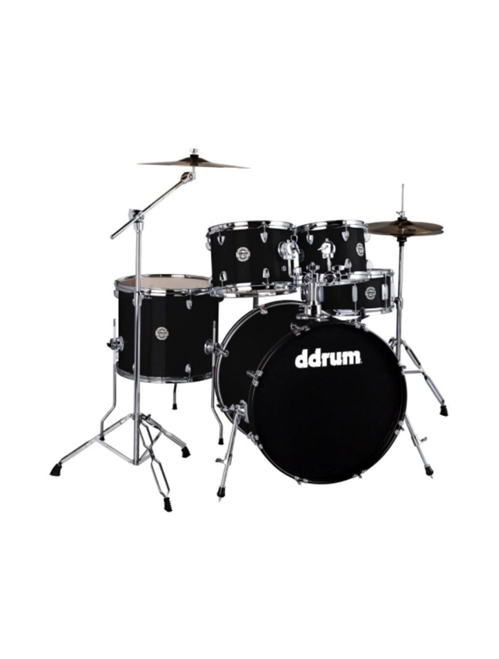 ddrum D2 5pc Drum Kit w/ Cymbals - Midnight Black