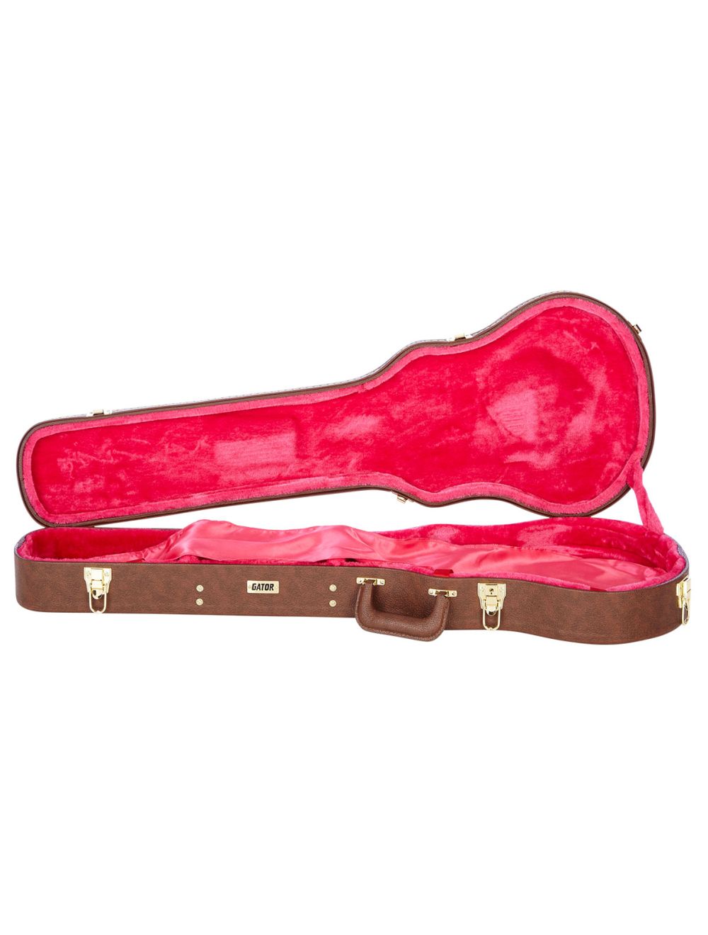Gator Cases GW-LP-BROWN Gibson Les Paul Deluxe Wood Case - Brown - Open Box