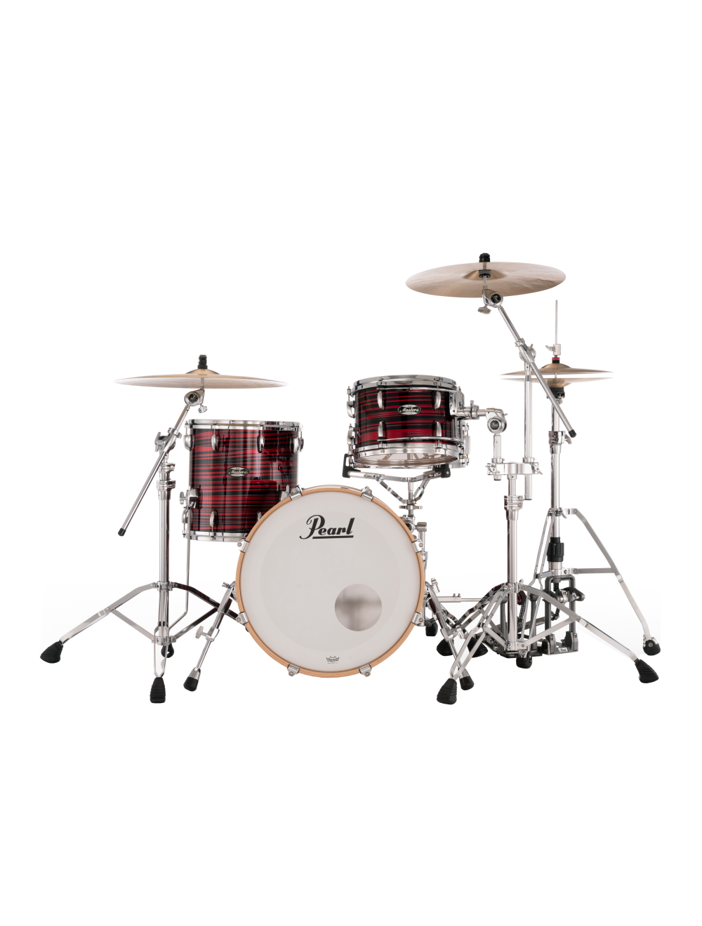 Pearl Masters Maple 3-pc Shell Pack w/ 20" Kick - Red Oyster Swirl
