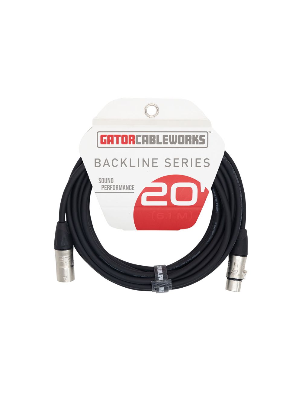 Gator Cableworks Backline 20' XLR Microphone Cable - Open Box