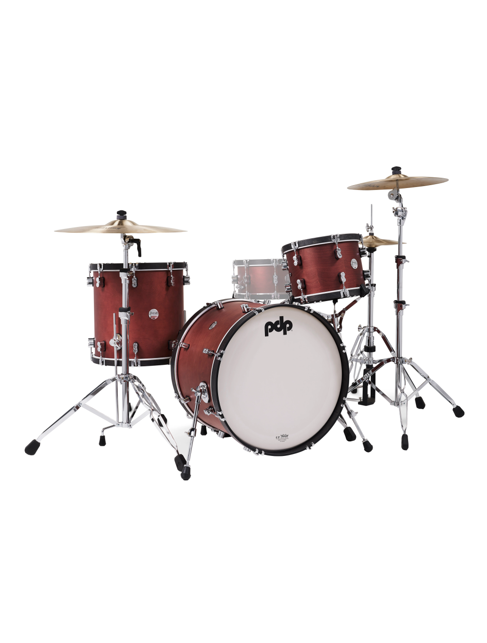 PDP Concept Classic Series 3-Piece Maple Shell Pack - Ox Blood w/Ebony Hoops