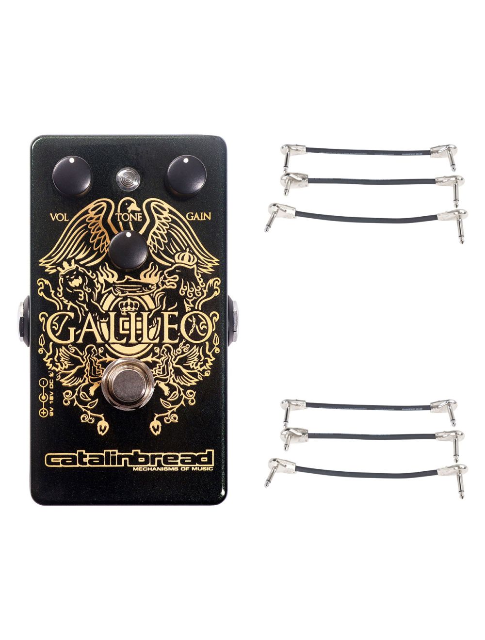Catalinbread Galileo Treble Boost + 2x Gator Patch Cable 3 Pack