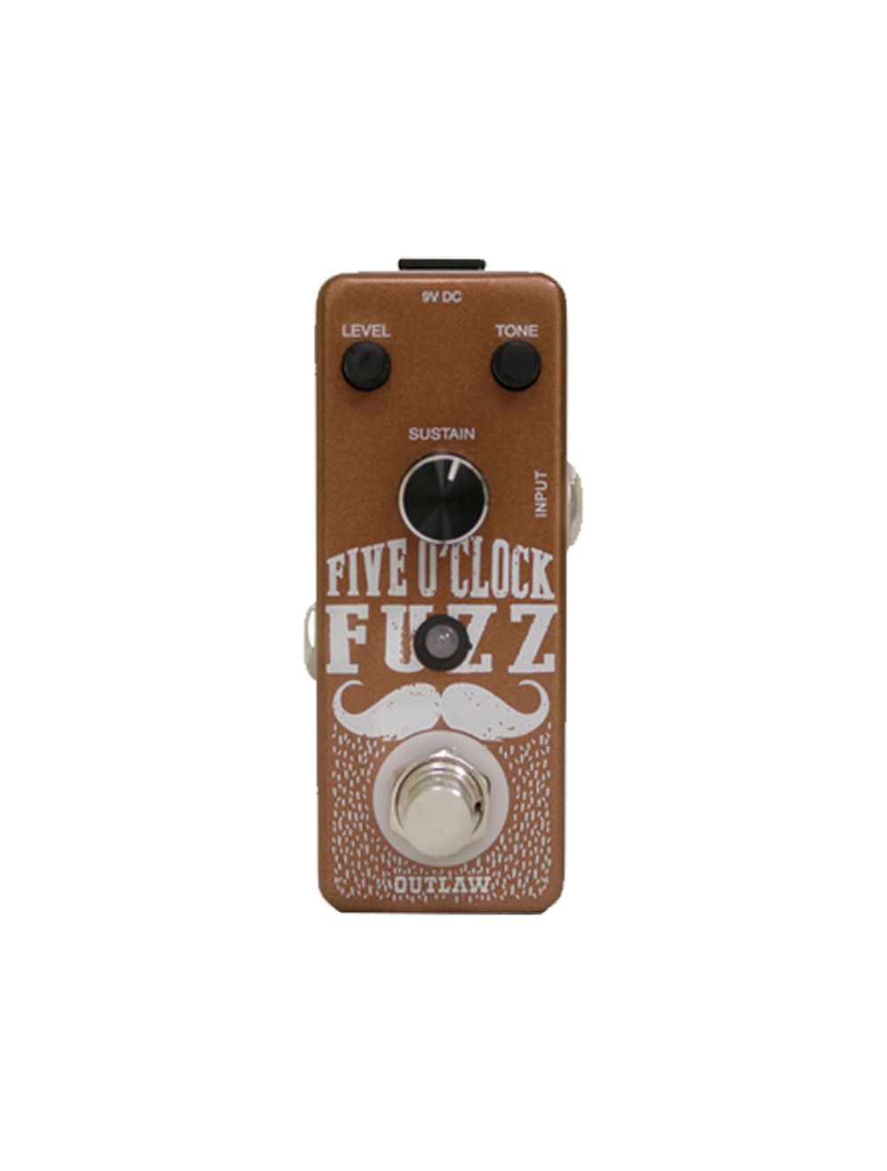 Outlaw Effects Five O' Clock Fuzz Fuzz Pedal + Gator Patch Cable 3 Pack