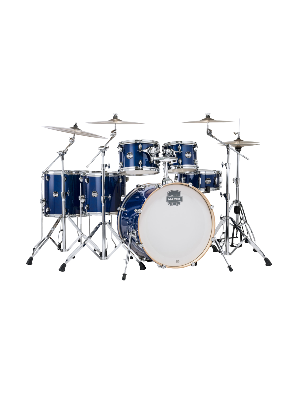 Mapex Mars Maple Studioease 5-Pc Shell Pack w/22" Kick & Snare - Midnight Blue