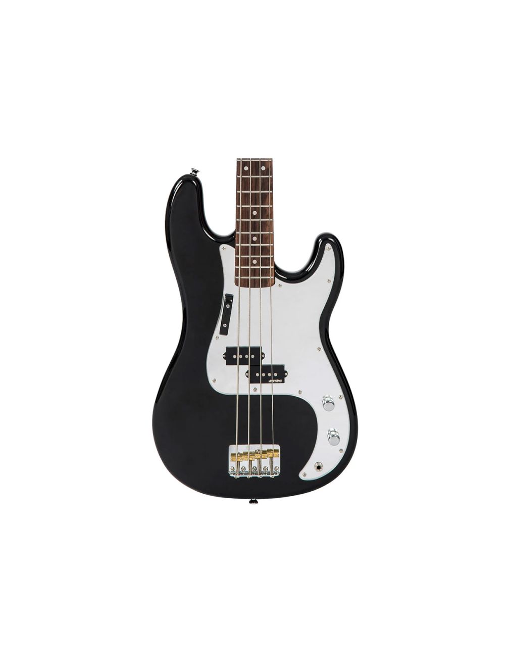 Vintage ReIssued Series V4 Bass w Mirror Pickguard Gloss Black