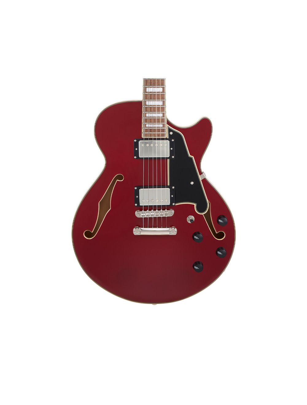 D'Angelico Premier SS Semi-Hollow Electric Guitar - Burnt Red - Open Box