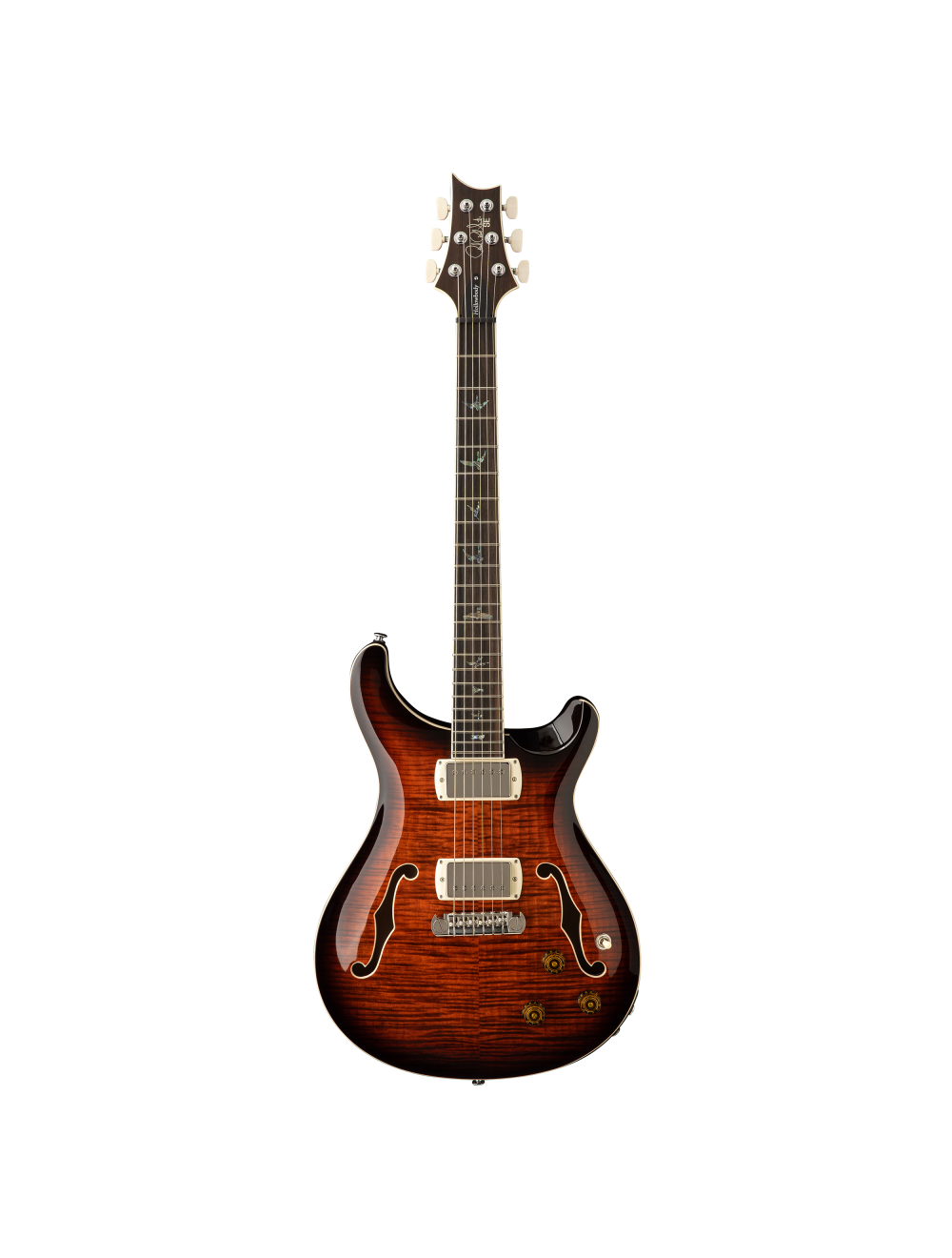 PRS SE Hollowbody II Piezo Electric Guitar - Orange Tiger Smokeburst