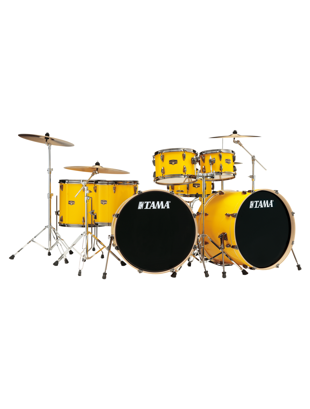 Tama Imperialstar 7-Piece Complete Kit w/ Double 22" Kick - Electric Yellow - Used