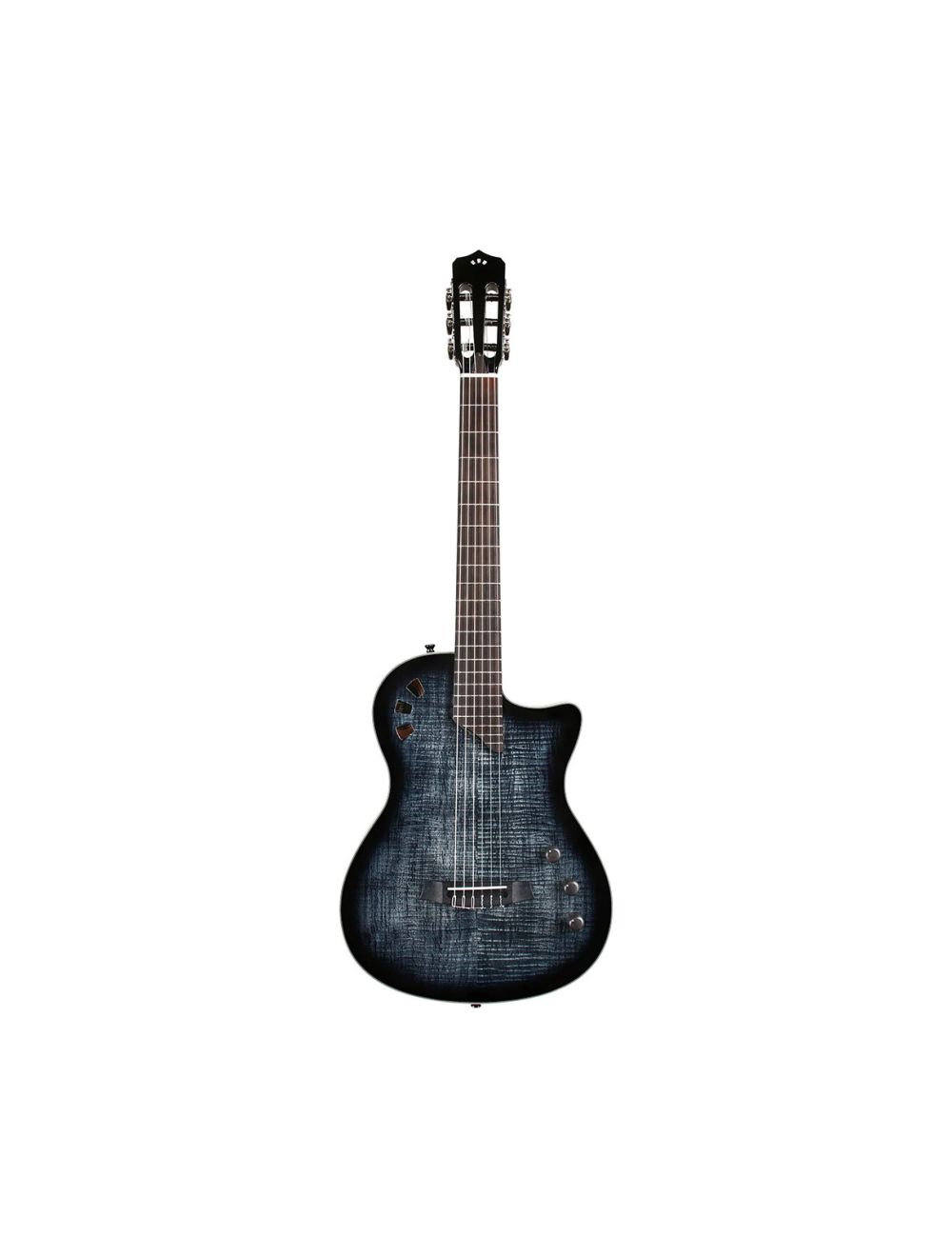 Cordoba Fusion Stage Cutaway A/E Nylon String Guitar - Black Burst Open Box