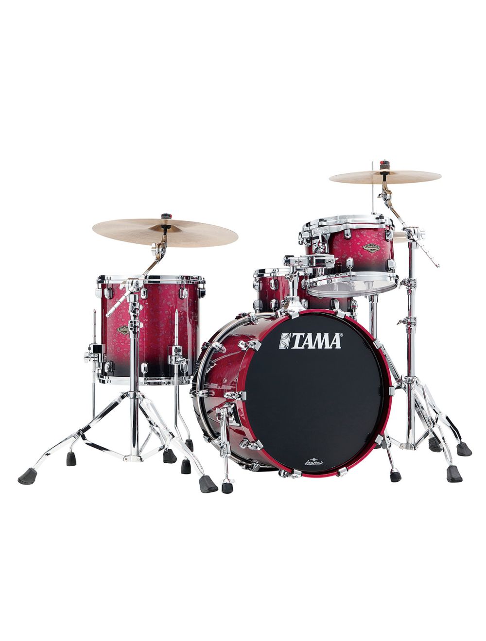 Tama Starclassic Walnut/birch 3-piece Shell Pack - Molten Dark Raspberry Fade