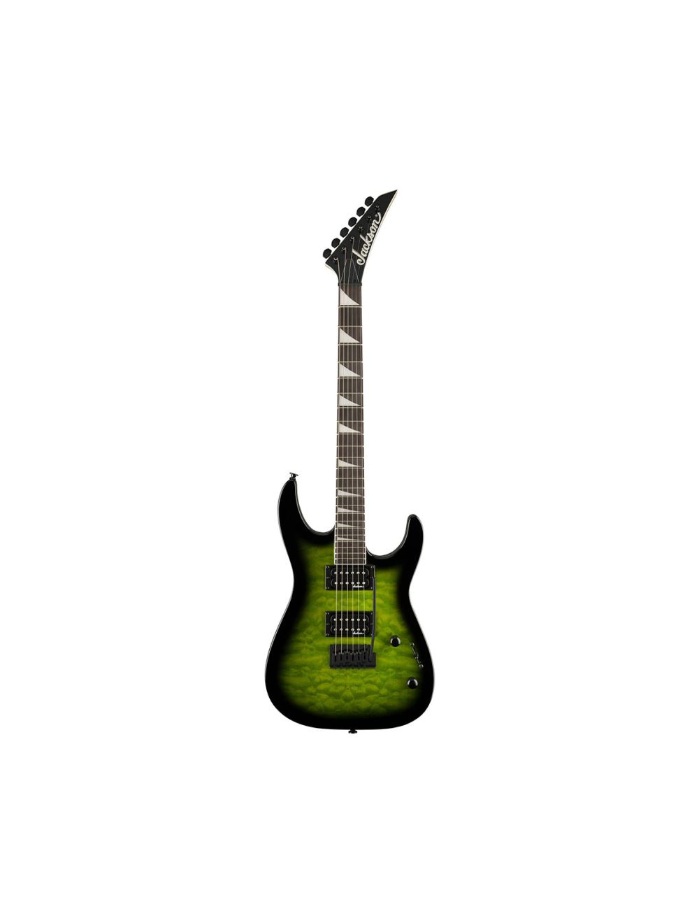 Used Jackson JS Series Dinky JS20 DKQ 2PT Electric Guitar - Trans Green