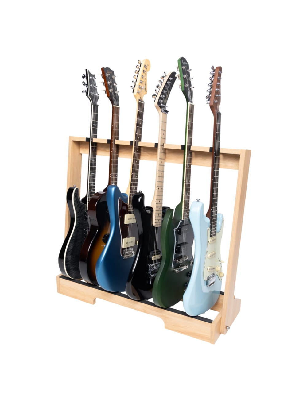 Gator Frameworks Wooden Guitar Rack for Up to 6 Guitars - Maple