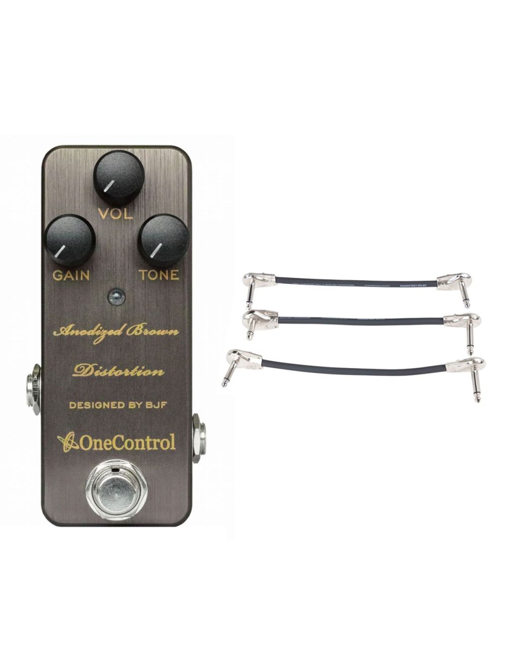 One Control Anodized Brown + Gator Patch Cable 3 Pack