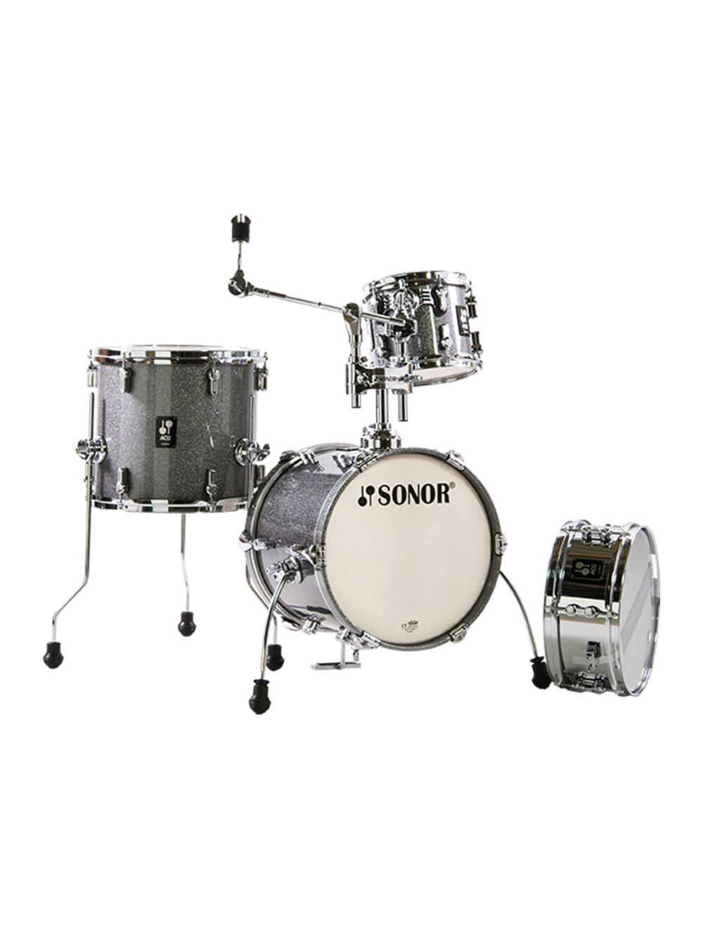 Sonor AQ2 Maple Martini 4-pc Shell Pack w/ 14" Kick - Titanium Quartz