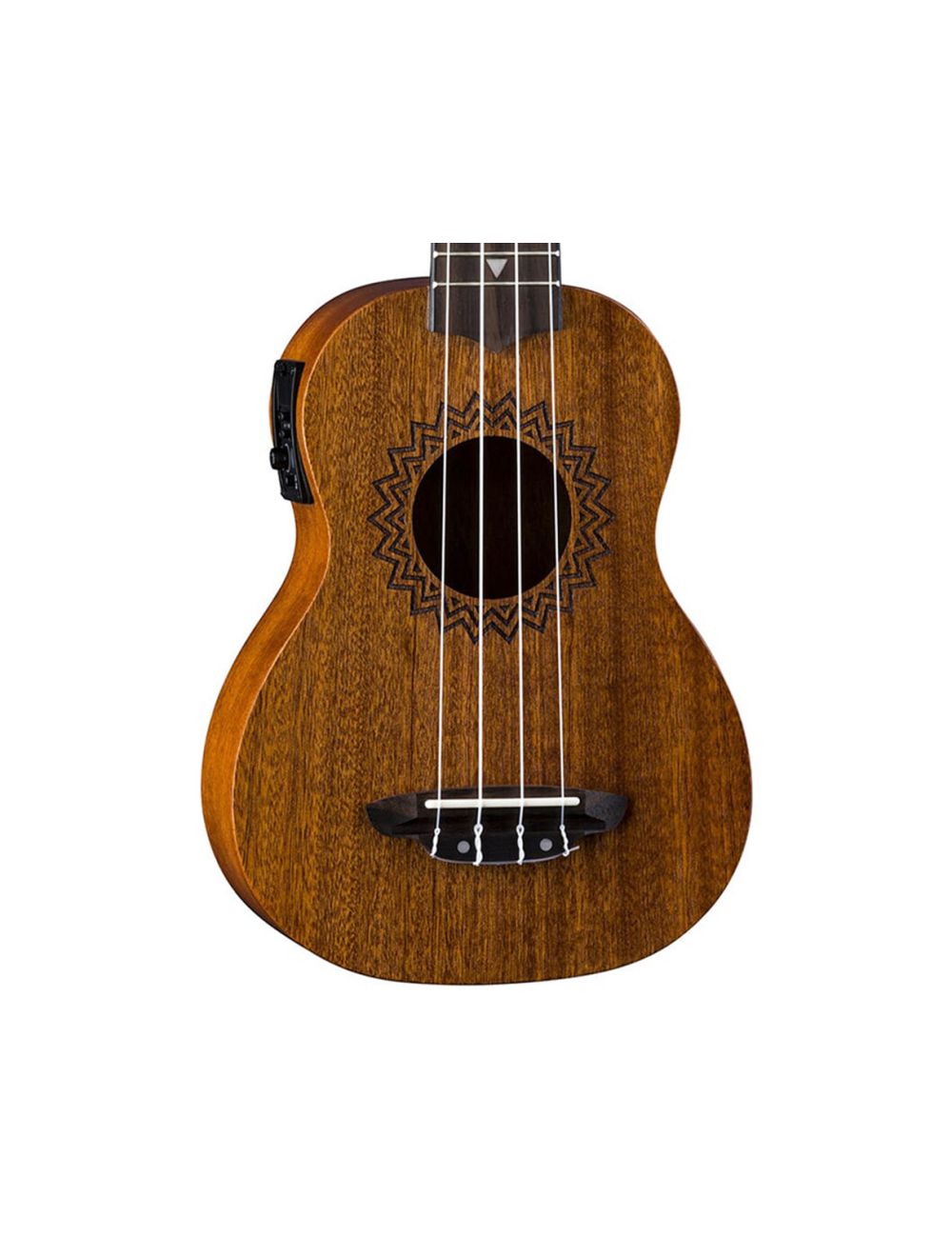 Luna Soprano Uke w/Preamp - Vintage Mahogany