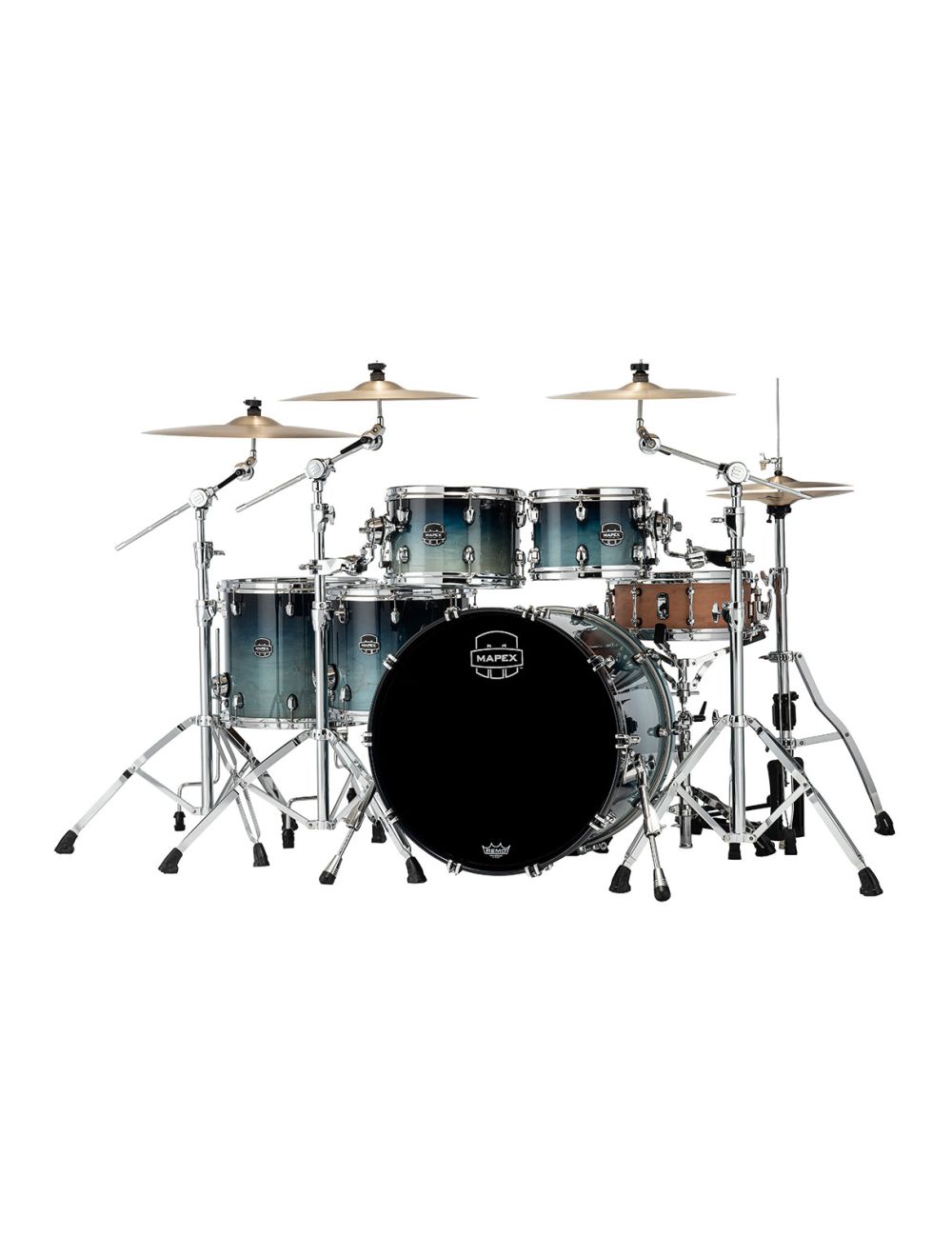 Mapex Saturn Studioease 5 Piece Shell Pack - Teal Blue Fade