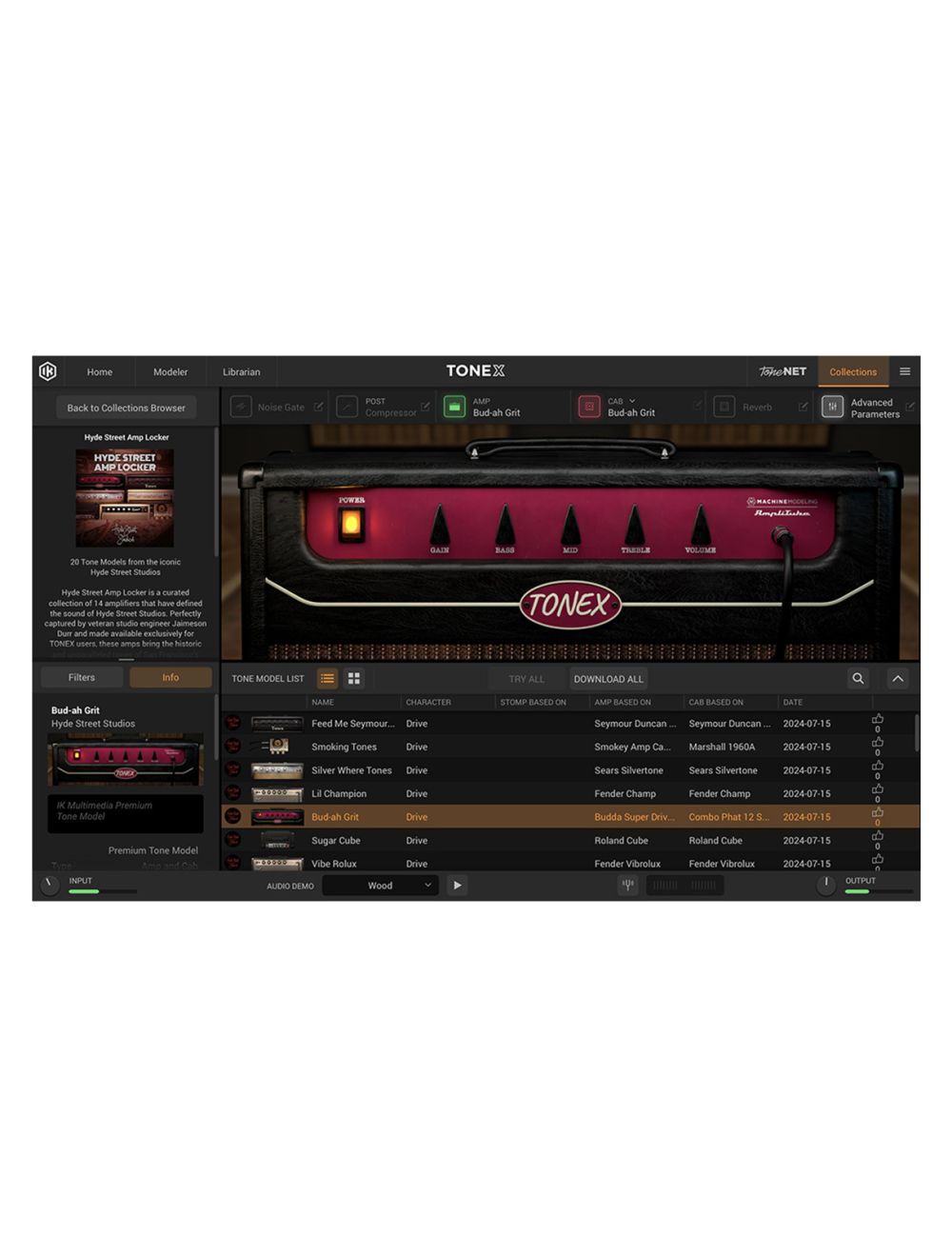 IK Multimedia TONEX Hyde Street Collections: Amp Locker