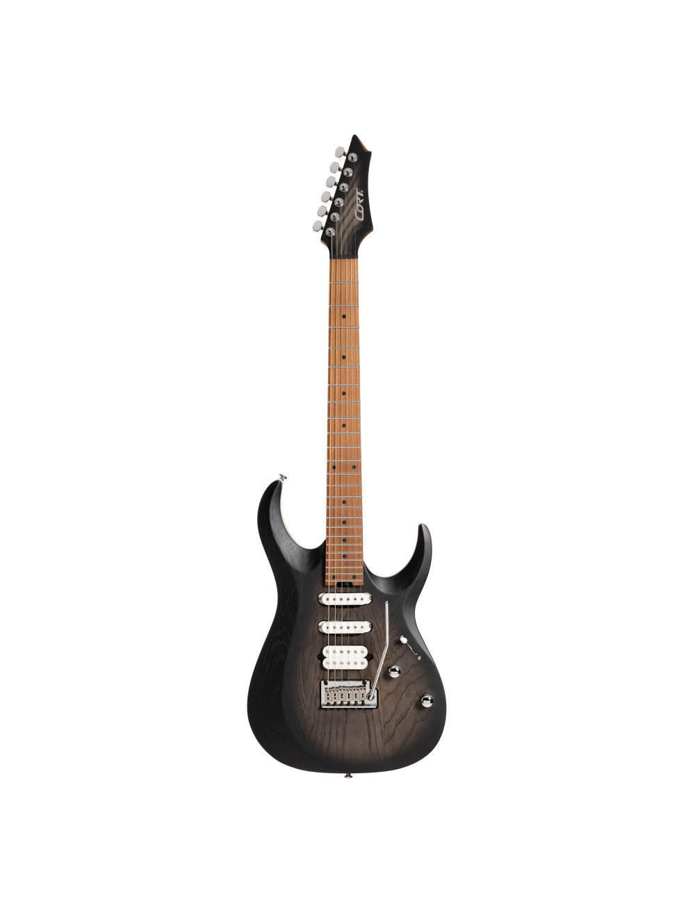Cort X700 Triality 6-String Electric Guitar - Open Pore Black Burst