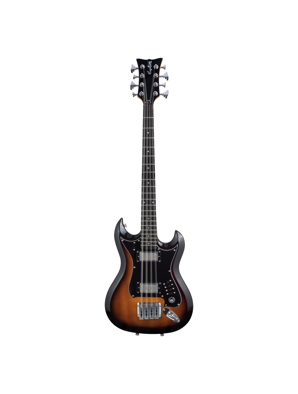 Hagstrom H8II-TSB Retroscape H8-II 8 String Bass Guitar - Tobacco Sunburst