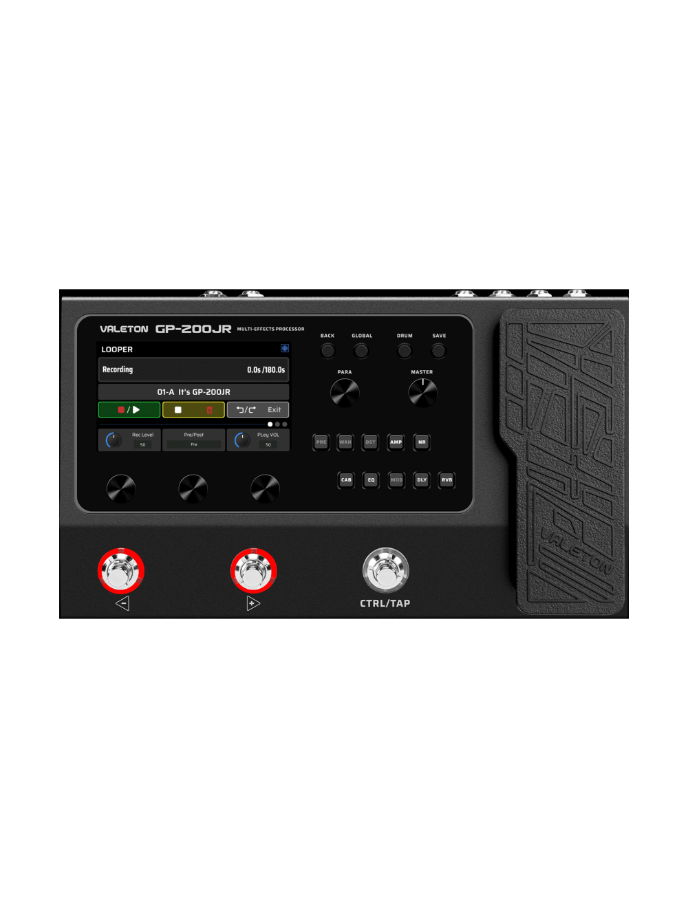 Valeton GP-200 Guitar Multi-Effects Processor w/Power Supply