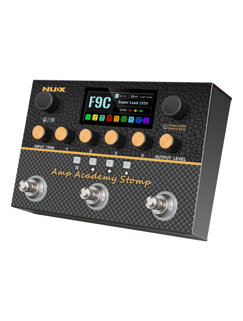 NUX NMA-3AAP Amp Academy Stomp Amp Modeler Pedal