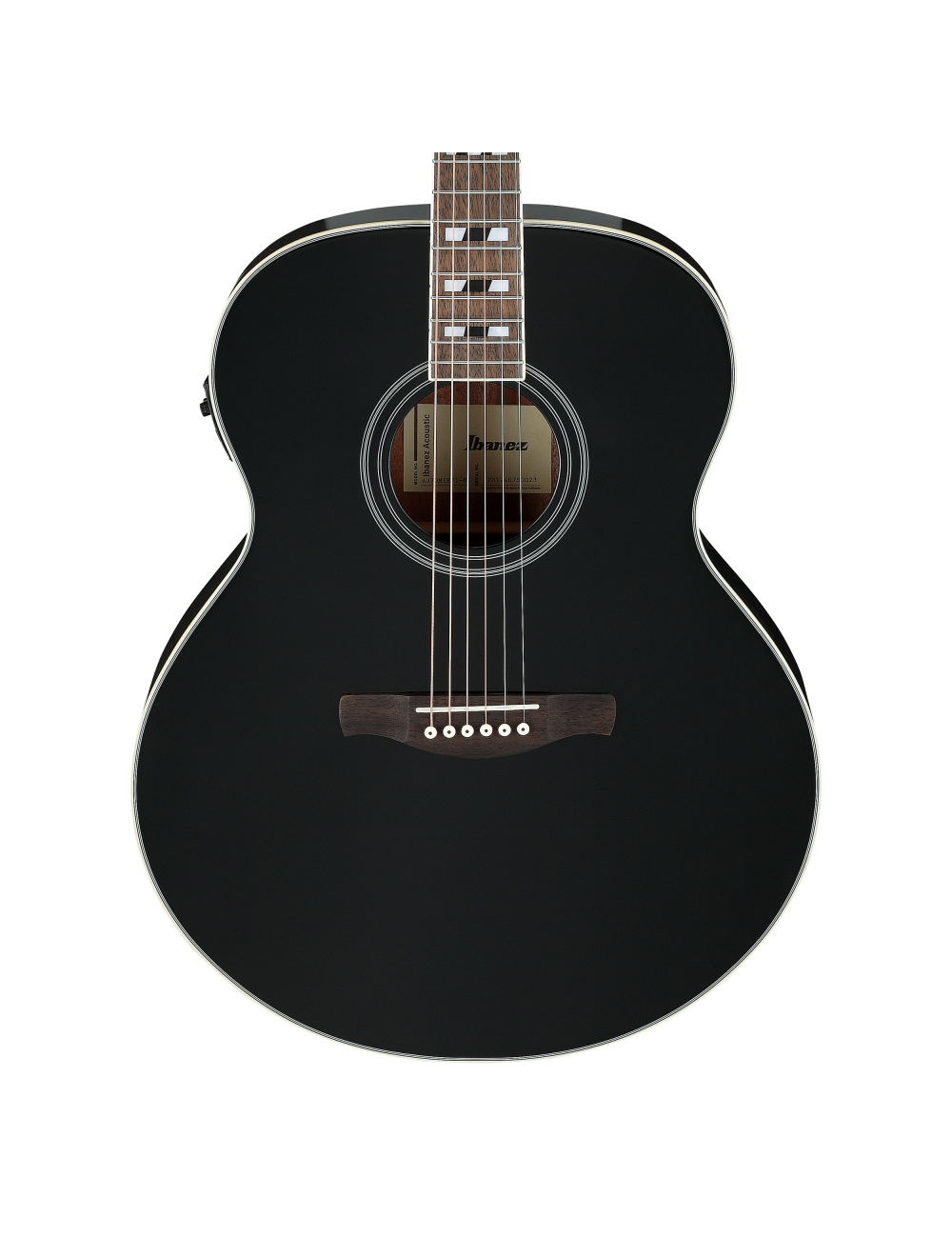 Used Ibanez AJ70M1E Jumbo A/E Guitar - Black High Gloss