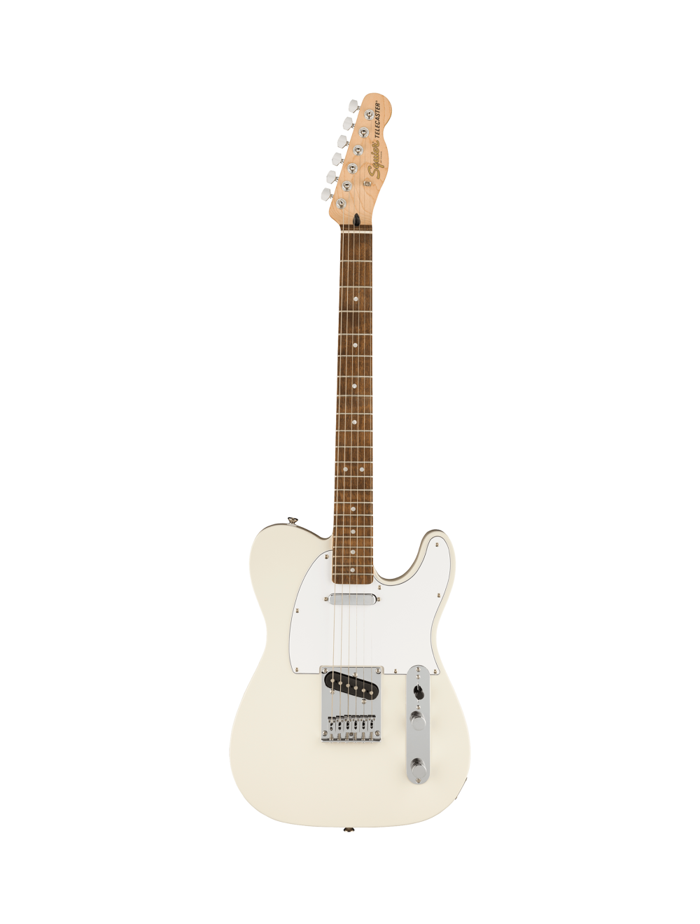 Used Squier Affinity Series Telecaster - Olympic White w/ Laurel FB