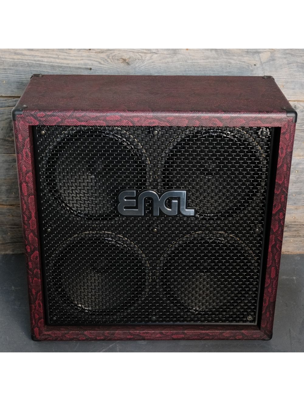 ENGL E412VGB Custom Shop Straight 4x12" Guitar Speaker Cabinet - Red Snakeskin