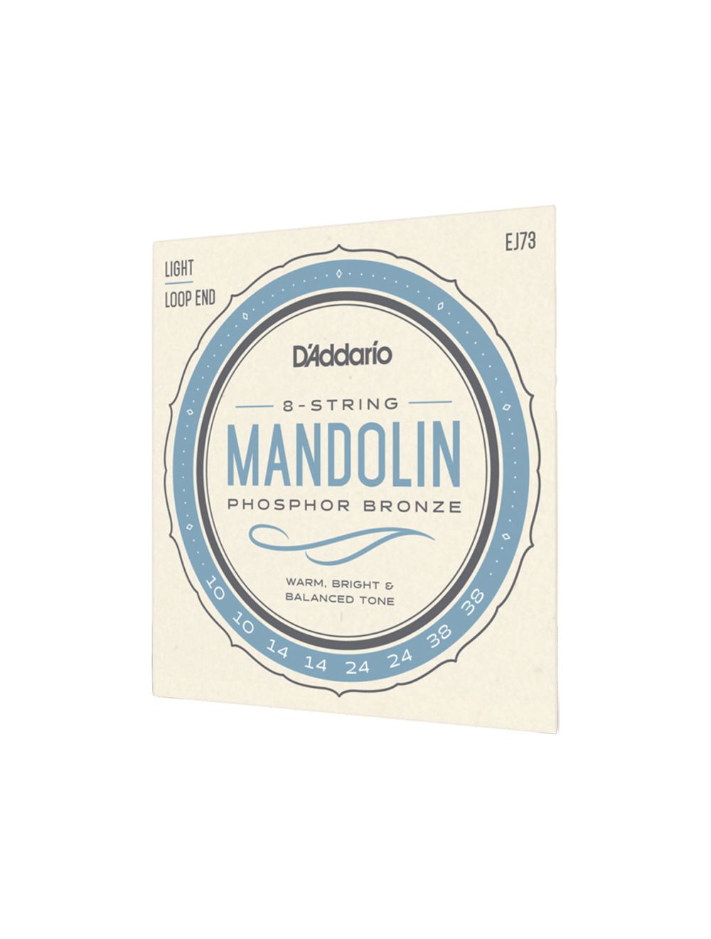 D'Addario EJ73 Phosphor Bronze Light Mandolin Strings - 10-38 Gauge - Open Box